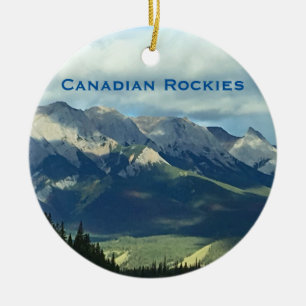 Kanadische Rockies Berge Reisen Keramik Ornament