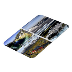 Kanadische Rockies - Kanada - Mosaik - Magnet