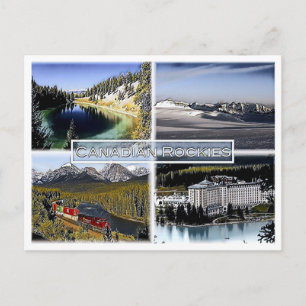 Kanadische Rockies - Kanada - Mosaik - Postkarte