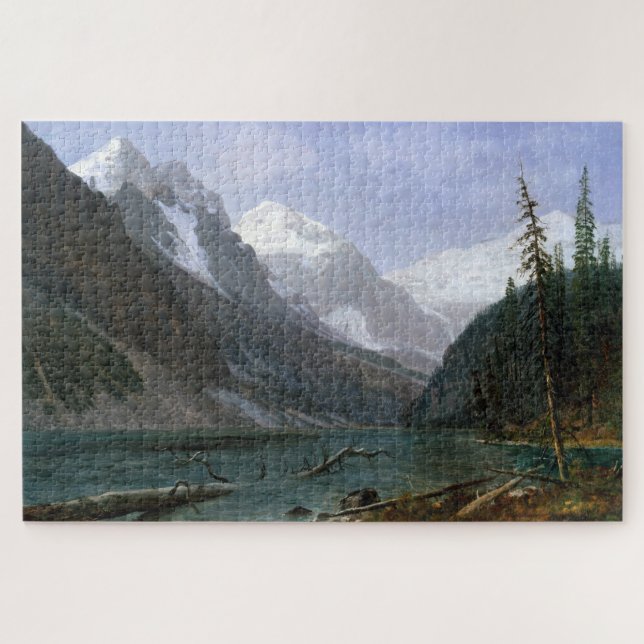 Kanadische Rockies, Lake Louise, Albert Bierstadt Puzzle (Horizontal)