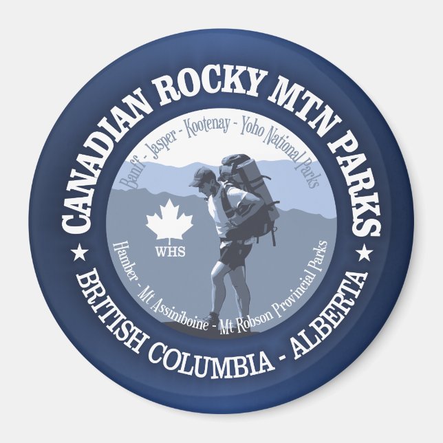 Kanadische Rocky Mountain Parks Magnet (Vorne)