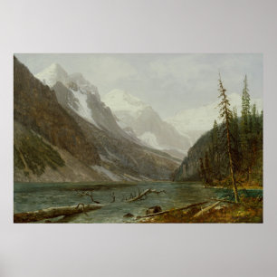 Kanadische Rocky Mountains (1889) - Albert Biersta Poster