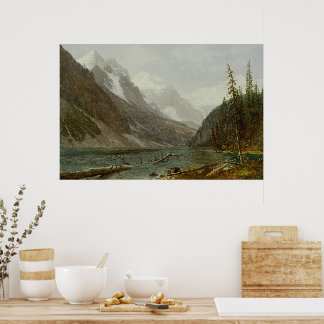 Kanadische Rocky Mountains (1889) - Albert Biersta Poster