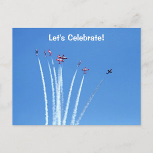 Kanadische Snowbirds Flugzeuge Postkarte