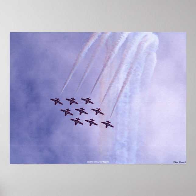 Kanadische Snowbirds Luftwaffe Motivierend Kunst Poster (Vorne)