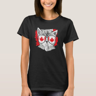 Kanadische Sonnenbrille mit kanadischer Flagge Roo T-Shirt