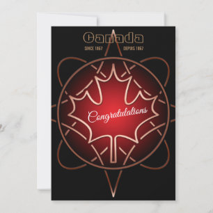 Kanadische Staatsbürgerschaft Grußkarte Karte