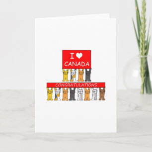 Kanadische Staatsbürgerschaft Herzlichen Glückwuns Karte