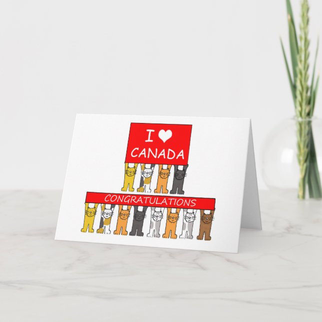 Kanadische Staatsbürgerschaft Herzlichen Glückwuns Karte (Vorderseite)