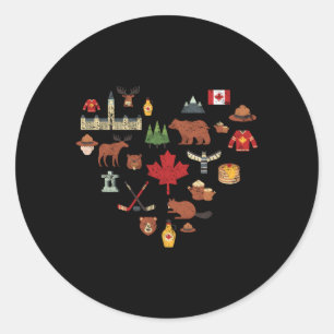 Kanadische Symbole Kanada Flaggenmaple Leaf Rcmp Runder Aufkleber