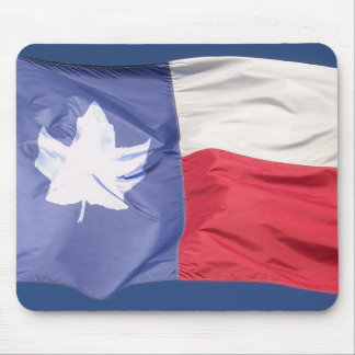 kanadische/texanische Flagge Mousepad