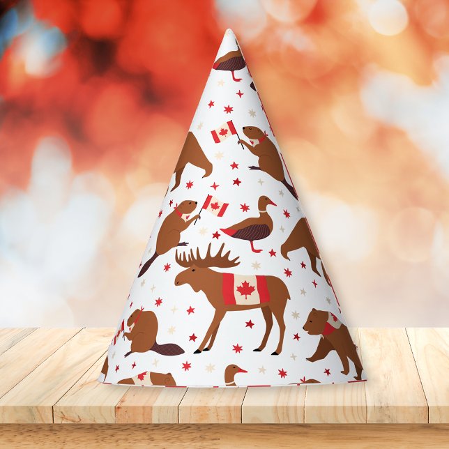 Kanadische Tiere am Tag Kanada Partyhütchen (Von Creator hochgeladen)