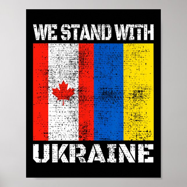 Kanadische Unterstützung für die Ukraine Kanada Wi Poster (Vorne)