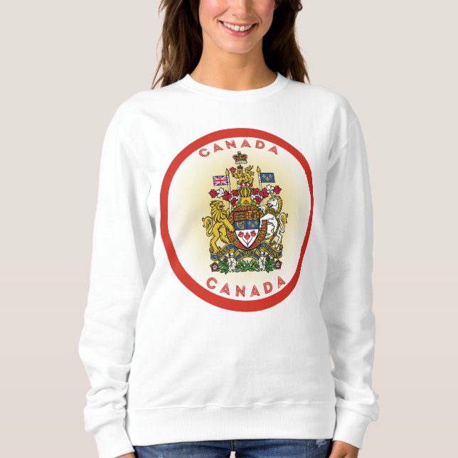 Kanadische Wappen-Circle-Form Sweatshirt (Vorderseite)
