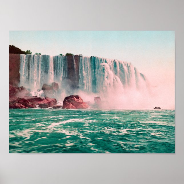 Kanadische Wasserfälle - Vintage Niagara - 1900 Poster (Vorne)