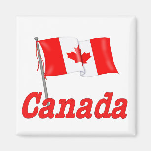 Kanadische Waving Flag Magnet