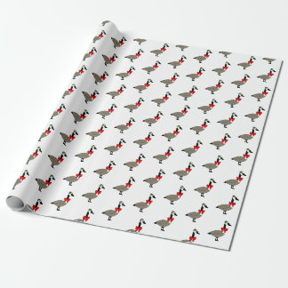 Kanadische Weihnachtsgänse Geschenkpapier