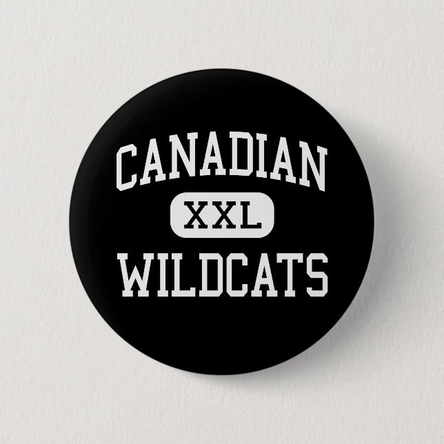 Kanadische - Wildkatzen - Highschool - Kanadier Button (Vorderseite)