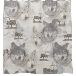 Kanadische Wildtiere Duschvorhang