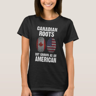 Kanadische Wurzeln, die aber als amerikanisch-kana T-Shirt