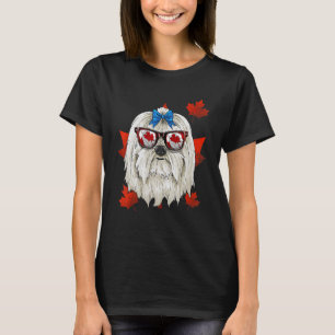 Kanadischer Ahornbaum Leaf Kanadischer Flaggenpet T-Shirt
