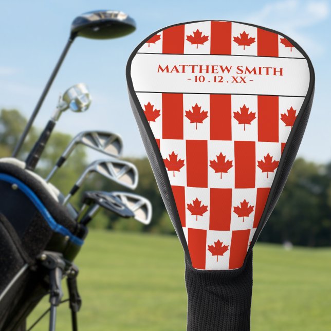 kanadischer Ahornleaf Kanadischer Flaggenname Golf Headcover (Canada Canadian flag pattern golf head cover)