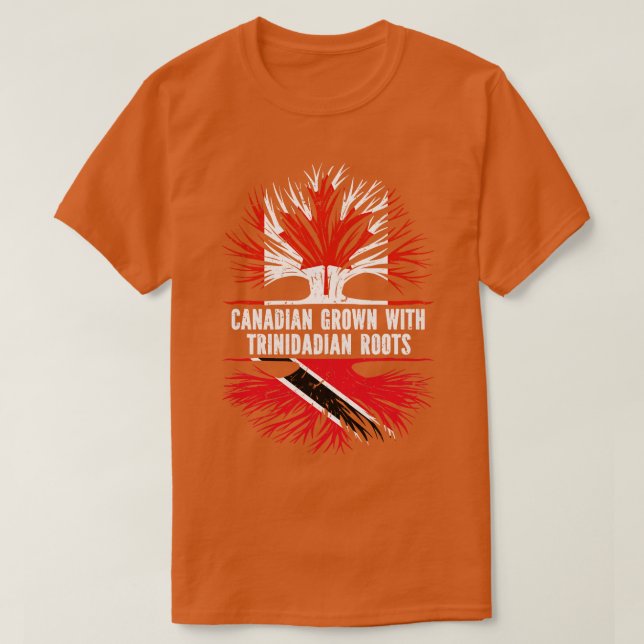 Kanadischer Anbau mit Trinidadian Roots Canada Fla T-Shirt (Design vorne)