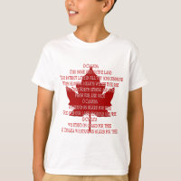 Kanadischer Anthem T - Shirt Souvenir Canada Shirt