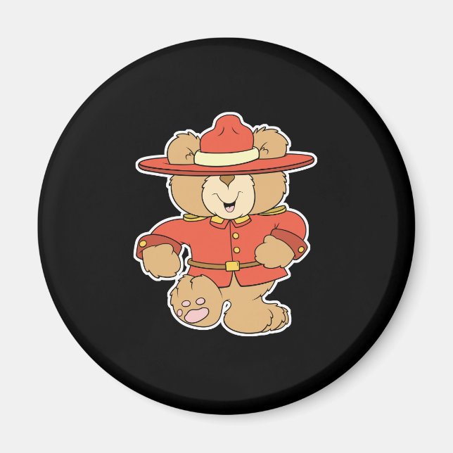 Kanadischer Bergbär Magnet (Vorne)