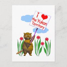 Kanadischer Biber Lieben des Yukon Postkarte