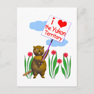 Kanadischer Biber Lieben des Yukon Postkarte