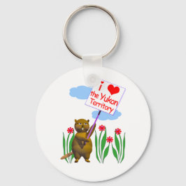 Kanadischer Biber Lieben des Yukon Schlüsselanhänger