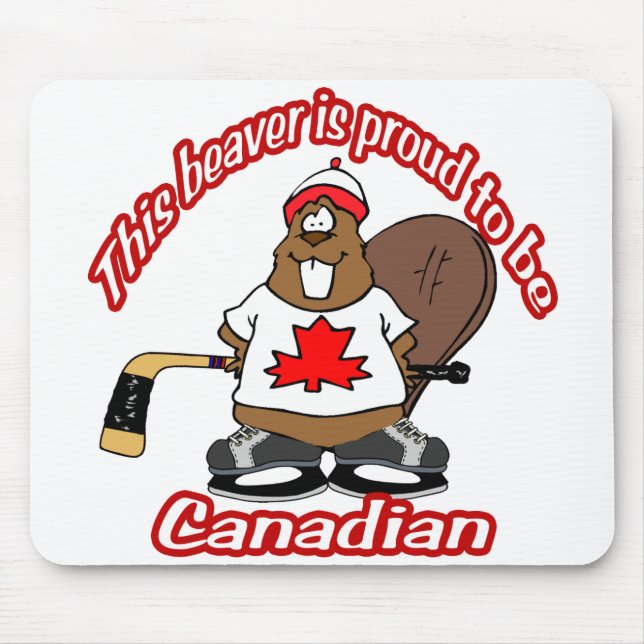Kanadischer Biber Mousepad (Vorne)
