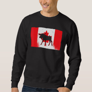 Kanadischer Elch Kanada-Tag Ahornblatt Stolz Canuc Sweatshirt