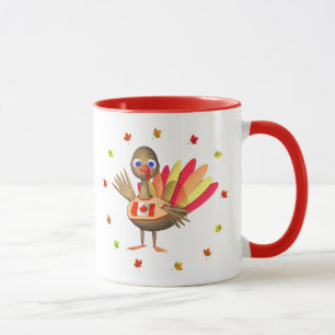 Kanadischer Erntedank Baby Türkei Tasse