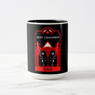 Kanadischer Fischfang Zweifarbige Tasse
