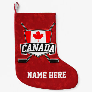Kanadischer Flag Hockey Weihnachtsweihnachtsfest S Kleiner Weihnachtsstrumpf