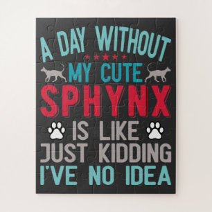 Kanadischer Frisör Sphynx Cat Owner Funny Sprichwo Puzzle