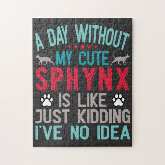 Kanadischer Frisör Sphynx Cat Owner Funny Sprichwo Puzzle