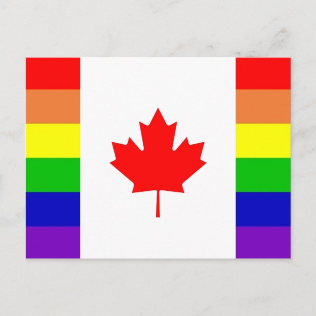 kanadischer Gay Pride Postkarte (Vorderseite)