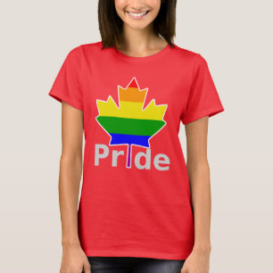 Kanadischer Gay Pride Regenbogenflagge Ahornleaf T-Shirt