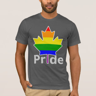 Kanadischer Gay Pride Regenbogenflagge Ahornleaf T-Shirt