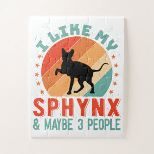 Kanadischer haarloser Sphynx Cat Owner Spaß Puzzle
