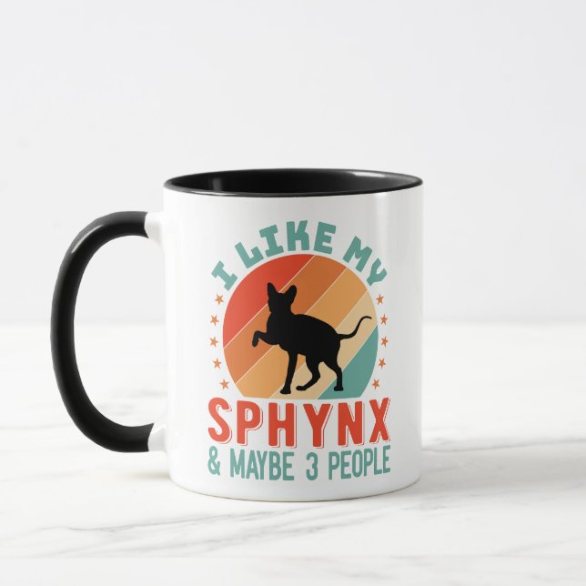 Kanadischer haarloser Sphynx Cat Owner Spaß Tasse (Links)