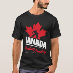 Kanadischer Hockey-Ahornleaf-Eishockey-Spieler Kan T-Shirt