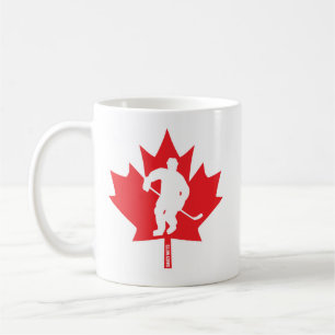 Kanadischer Hockey-Maple-Leaf-Kanadischer Spieler Kaffeetasse