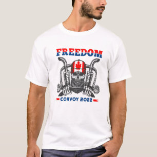 Kanadischer Lastkraftwagen Kanadischer Flaggenkonv T-Shirt