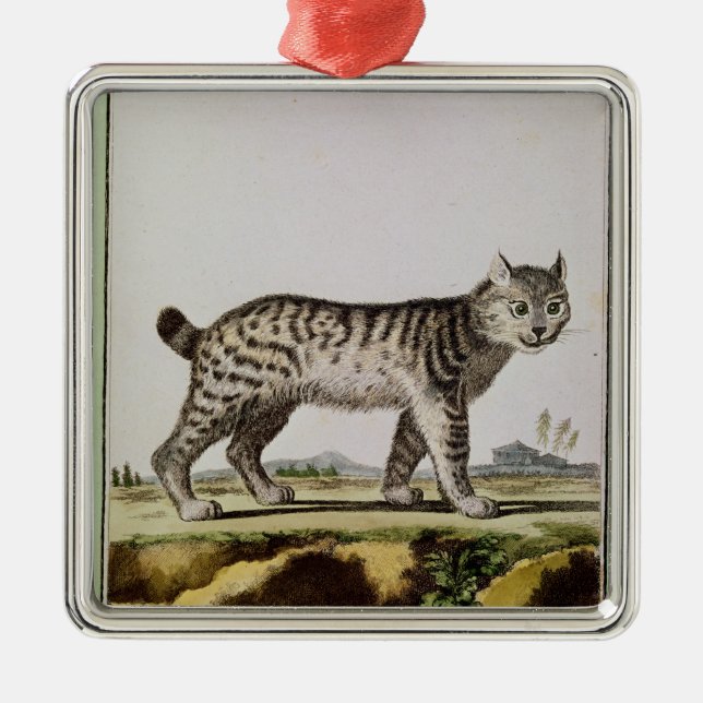 Kanadischer Luchs Ornament Aus Metall (Vorne)
