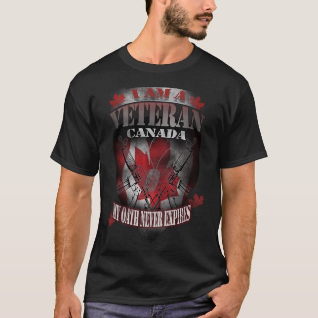 Kanadischer Militärveteran T-Shirt (Vorderseite)