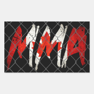 Kanadischer MIXED MARTIAL ARTS-Sticker Rechteckiger Aufkleber